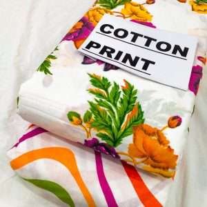 cotton cambric flower print @ 50/meter