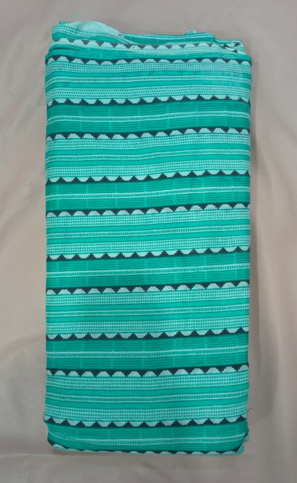 Aqua Stripe Cotton fabric 20/meter cuts