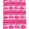 pink leaf stripe cotton print fabric