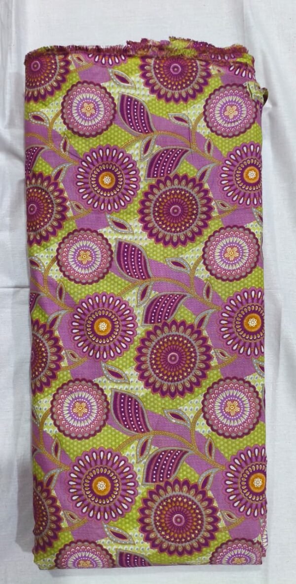 Vibrant Orchid Meadow Procion print 20/meter cuts